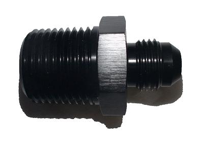 -6 AN JIC Male TO 1/2" NPT Male Fitting - Black Anodized